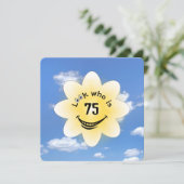 75e Verjaardagsfeest Zomerzon Kaart (Staand voorkant)