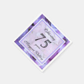 75e verjaardagsfeestje papieren servetten (Hoek)