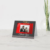 75e Verjaardagsfoto Bedankt | Diamant & Goud (Voorkant)
