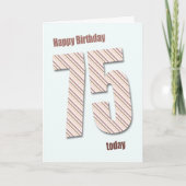 75e verjaardagskaart kaart (Voorkant)