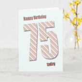 75e verjaardagskaart kaart (Gele Bloem)