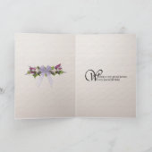 75e Verjaardagskaart met alstromeria leliebloemen Kaart (Binnen)