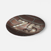 75e verjaardagsmarquee-teken op baksteen papieren bordje (Gekanteld)