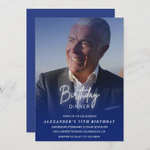75e verjaardagsuitnodiging Verjaardagsdiner Foto M Kaart