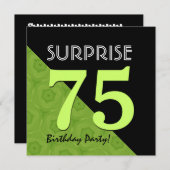 75e verrassingsdag: Lime Green en Black V06B Kaart (Voorkant / Achterkant)