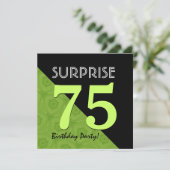 75e verrassingsdag: Lime Green en Black V06B Kaart (Staand voorkant)