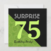 75e verrassingsdag: Lime Green en Black V06B Kaart (Voorkant)