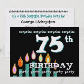 75e ZUIVERING Blauwgroen kaarsen op zondag Kaart (Voorkant / Achterkant)