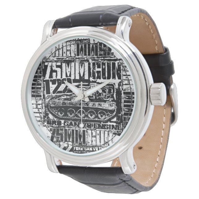 75mm pistool T22 polshorloge eWatch Horloge (Gekanteld)