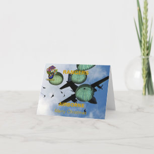 75ste christma in de lucht van de feestdagen kaart