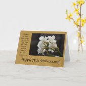 75ste Jubileum, bloemen, bijbelvers over liefde Kaart (Gele Bloem)