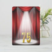 75ste trouwdagfeestje kaart (Staand voorkant)