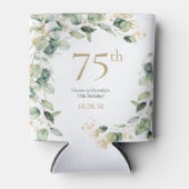 75ste verjaardag Eucalyptus Blikjeskoeler (Voorkant)