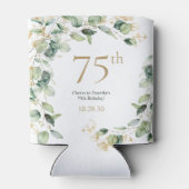 75ste verjaardag Eucalyptus Blikjeskoeler (Achterkant)