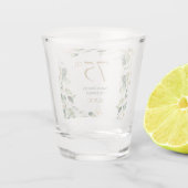 75ste verjaardag Eucalyptus Shot Glas (Achterkant)