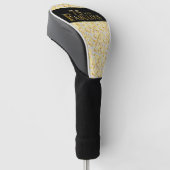 75ste verjaardag  golfheadcover (Schuin)