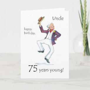 75ste verjaardag Kaart voor een oom