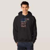 75ste verjaardag legende sinds juli 1947 Amerikaan Hoodie (Voorkant volledig)