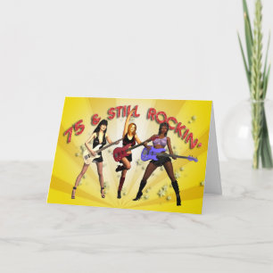 75ste verjaardag met een band kaart