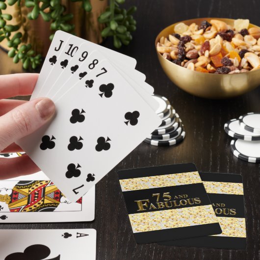 75ste verjaardag pokerkaarten (Insitu)