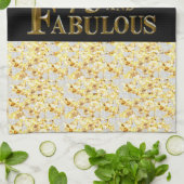 75ste verjaardag  theedoek (Gevouwen)