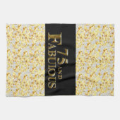 75ste verjaardag  theedoek (Horizontaal)