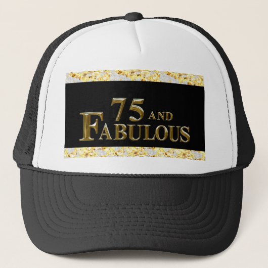 75ste verjaardag  trucker pet (Voorkant)