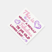 75ste verjaardag voor vrouwen servet (Hoek)