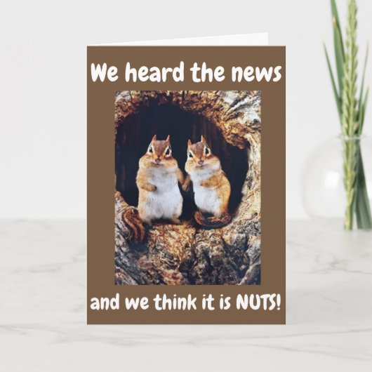 ***75ste VERJAARDAG**** WE DENKEN DAT HET GEK IS!! Kaart (Voorkant)