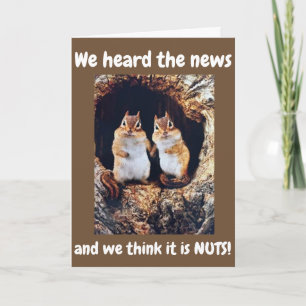 ***75ste VERJAARDAG**** WE DENKEN DAT HET GEK IS!! Kaart