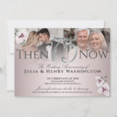 75th Anniversary Graceful Orchid Then And Now Kaart (Voorkant)