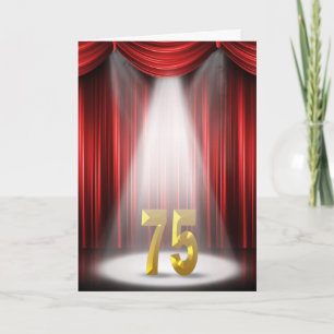75th Anniversary Spotlight Congratulations Kaart