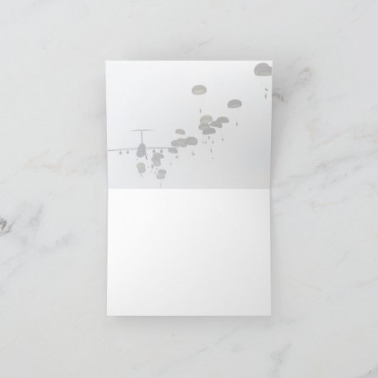 75th Army Airborne Ranger Christmas Vets Kaart (Binnen)