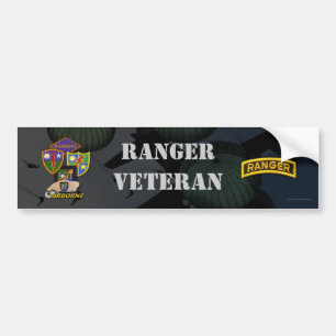75th Army Airborne Ranger veteranen bumper sticker