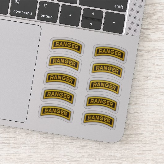 75th Army Ranger Regiment Veteraan Contour Sticker (Detail)