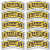 75th Army Ranger Regiment Veteraan Contour Sticker (Voorkant)