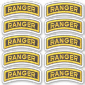 75th Army Ranger Regiment Veteraan Contour Sticker (Voorkant)