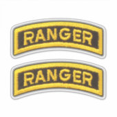 75th Army Ranger Regiment Veteraan Contour Sticker (Voorkant)