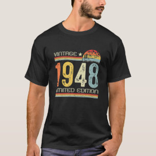 75th B Day Gifts 1948 Limited Edition 75 T-shirt