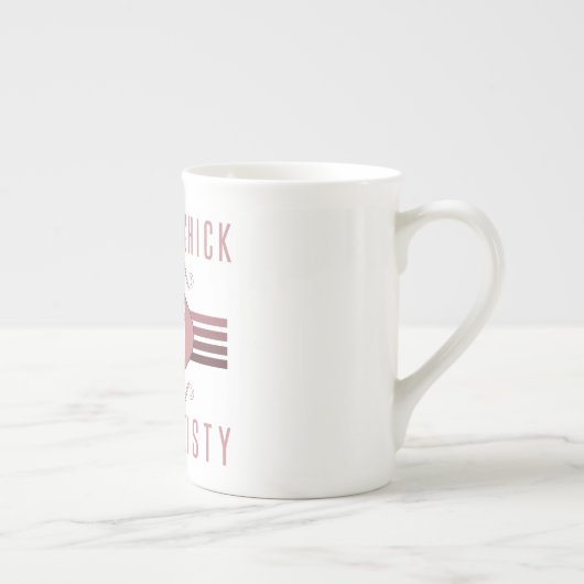 75th Birthday  Chick Porselein Kop (Rechts)