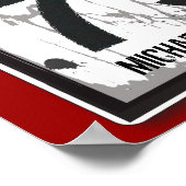 75th Birthday Funny Grungy Speed Limit Sign Poster (Hoek)