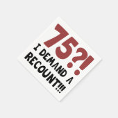 75th Birthday Gag Gift Servetten (Hoek)