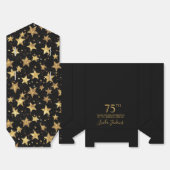 75th Birthday Gold Stars Thank You  Bedankdoosjes (Ongevouwen)