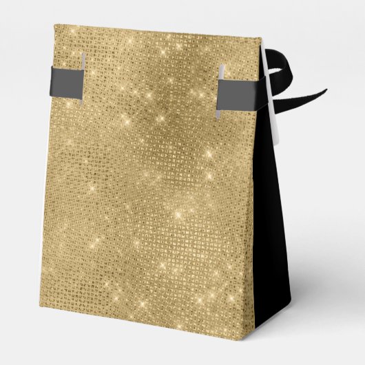 75th Birthday Gold Thank You Favor Box Bedankdoosjes (Achterkant)