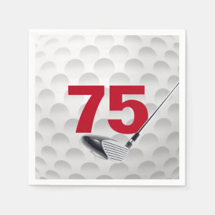 75th Birthday Golf Ball Servet