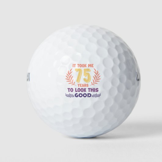 75th Birthday Golfballen (Voorkant)