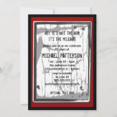 75th Birthday Party Grungy Speed Limit Sign Kaart (Achterkant)