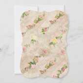 75th Birthday Party Scroll Lijst met  Rozen Kaart (Achterkant)