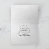 75th Birthday Pelicans Humor Kaart (Binnen)