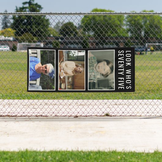 75th Birthday Photo Banner (Insitu)